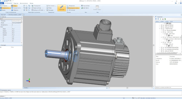 3D-чертежи серводвигателей VEICHI с фланцем 40-260 мм