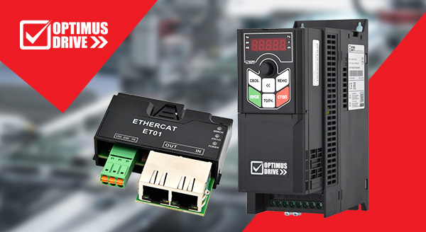 Новый уровень качества! Модуль расширения EtherCAT ET01 для преобразователей частоты AD800 и AD800P Optimus Drive